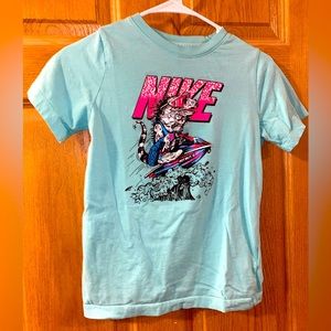 kids Nike shirt, turquoise 10/12